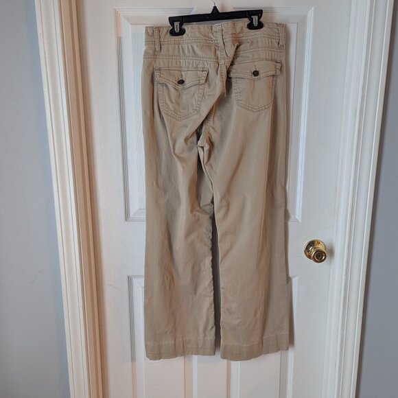 Kim Rodgers wide leg khaki pants -12 - Picture 5 of 5